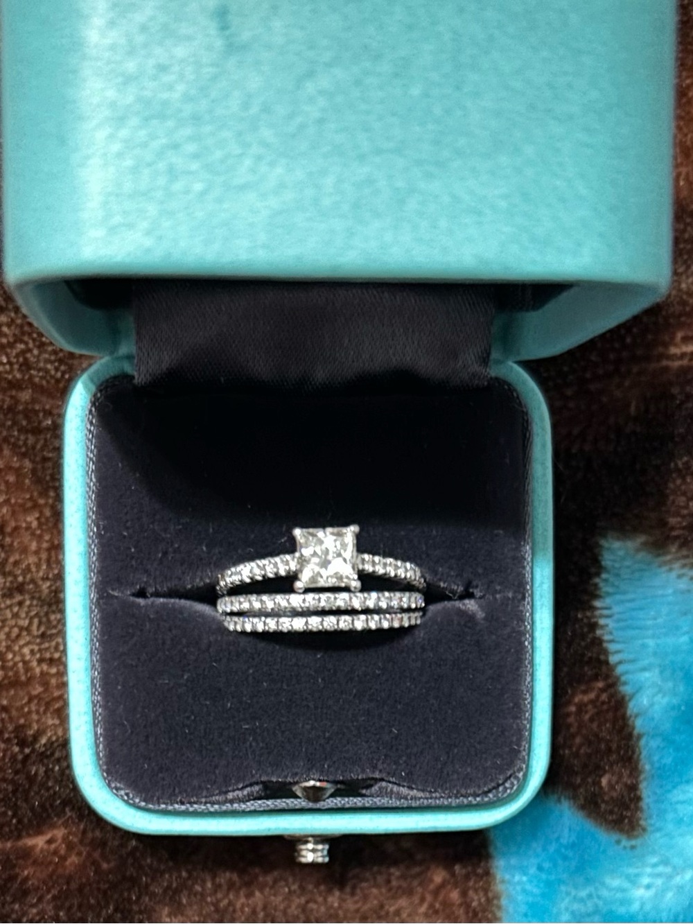 Tiffany & Co. Platinum Princess-Cut Diamond Bridal Ring Set
Make an offer!